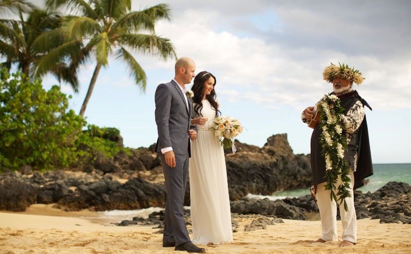  Makena Cove, also known as Secret Beach, is the perfect location for an intimate wedding with a small capacity of about ten people.  Image Source