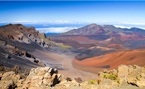 Haleakala is approximately 30,000 feet tall and taller than Mount Everest by about 675 feet.